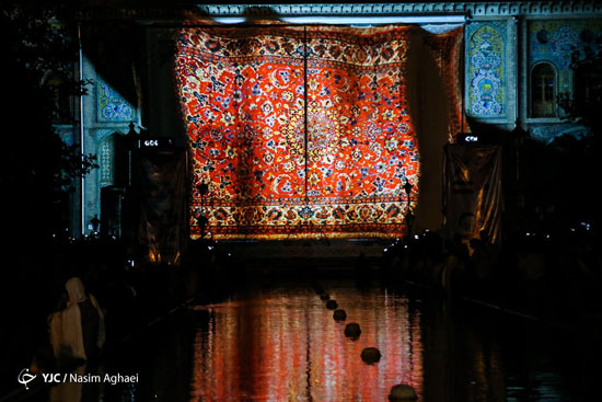رقص نور و رنگ سه‌بعدی در کاخ گلستان