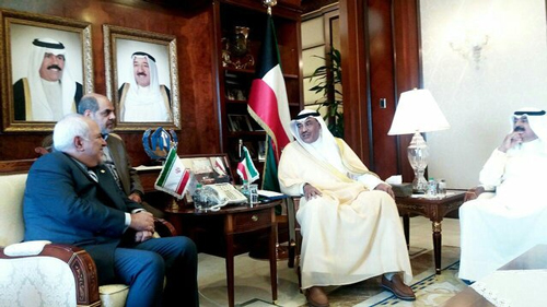 دیدار و گفت‌وگوی وزیران خارجه ایران و کویت