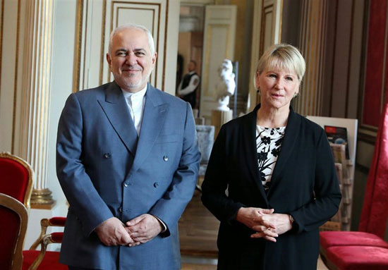 دیدار ظریف با وزیر خارجه سوئد