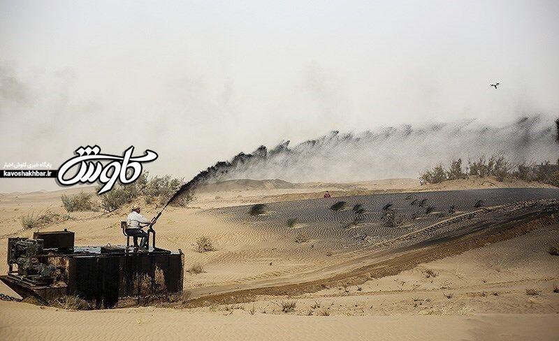 خط پایان مالچ نفتی در خوزستان