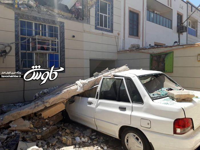نشت گاز در بندر امام خوزستان یک ساختمان مسکونی را تخریب کرد