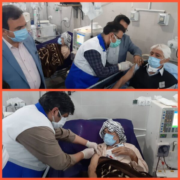 آغاز تزریق واکسن کرونا برای بیماران دیالیزی خوزستان