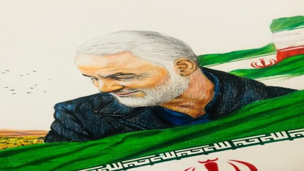 نقاشی سردار سلیمانی حصار زندان را شکست