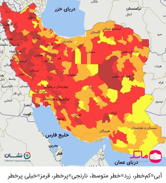  ۴ شهر خوزستان از وضعیت قرمز خارج شد