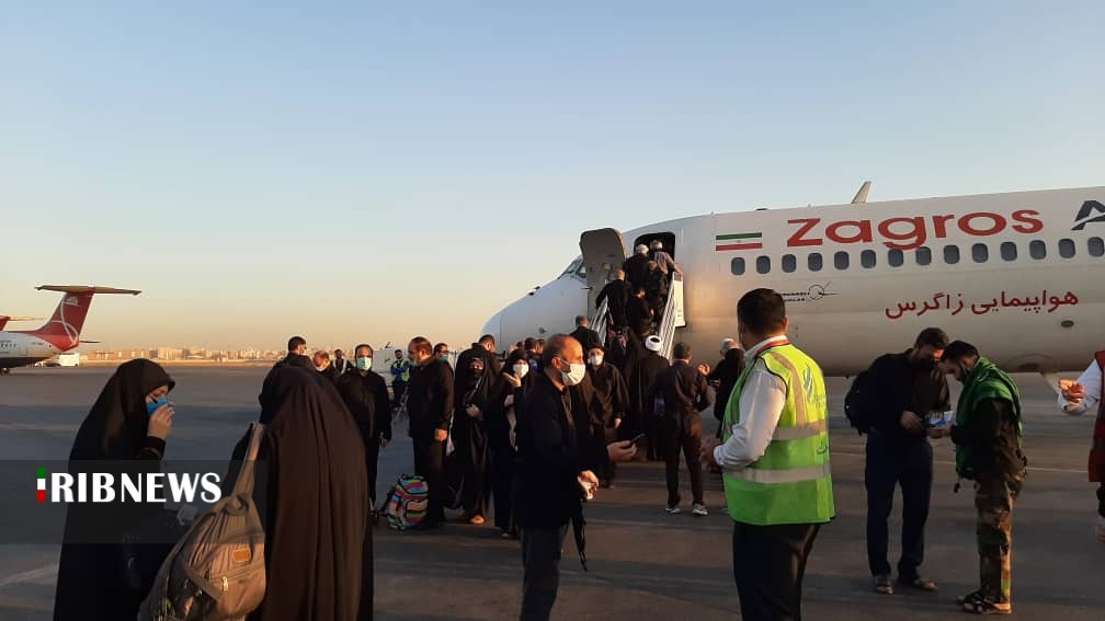 اعزام زائران اربعین حسینی از طریق فرودگاه سپهبد شهید سلیمانی اهواز