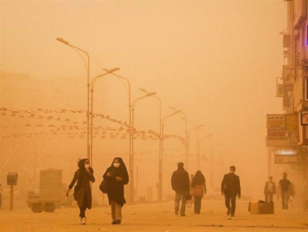 هشدار سطح نارنجی هواشناسی خوزستان نسبت به وقوع گرد و غبار