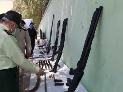 کشف ۱۰۶ قبضه انواع سلاح غیرمجاز در خوزستان