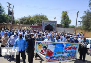 راهپیمایی مردم دزفول در محکومیت اقدامات آشوبگران