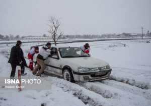 امدادرسانی به بیش از ۸۷۰ حادثه‌دیده برف و کولاک در خوزستان