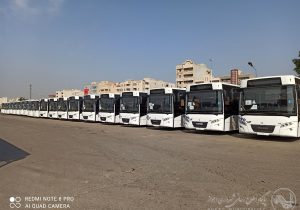 اولین بخش از اتوبوس های خریداری شده شهرداری وارد اهواز شد