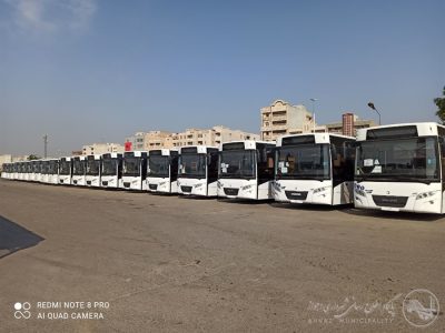 اولین بخش از اتوبوس های خریداری شده شهرداری وارد اهواز شد