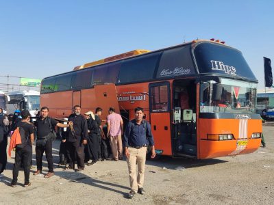 استقرار ۲۲۰ ناوگان حمل و نقل در مرزهای خوزستان برای جابه جایی زائران