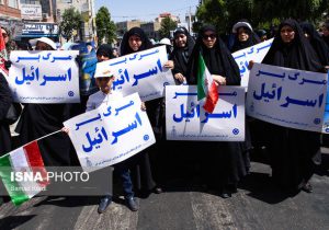 مردم اهواز برای حمایت از فلسطین راهپیمایی کردند
