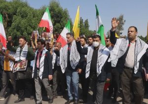  اکسینی های خوزستان در محکومیت بمباران غزه راهپیمایی کردند+ تصاویر