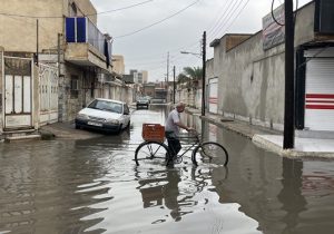  بندر امام خمینی(ره) خوزستان غرق در آب/ فیلم