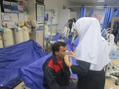 بیش از ۲۲۰۰ خوزستانی با مشکل تنفسی ناشی از آلودگی راهی مراکز درمانی شدند